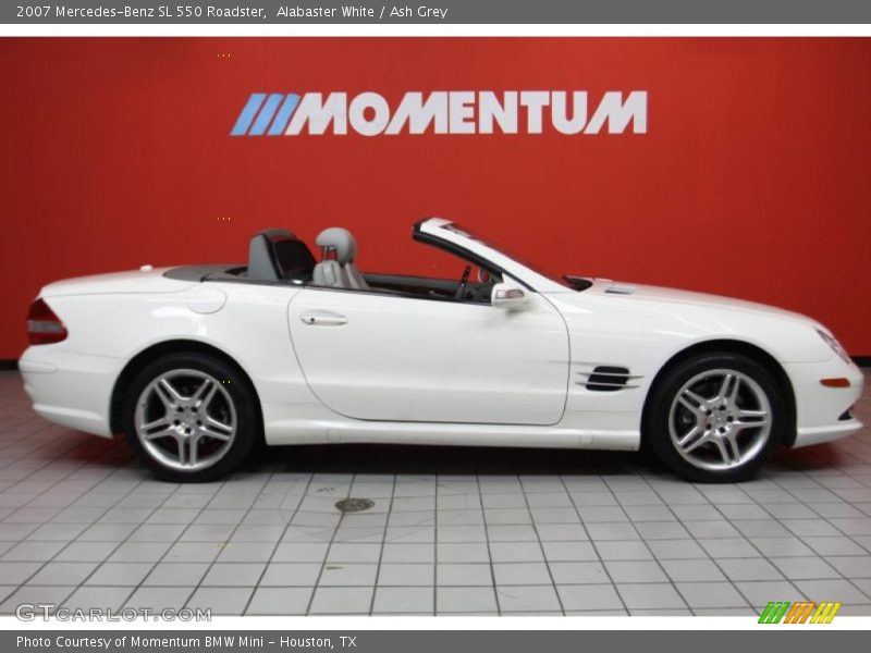 Alabaster White / Ash Grey 2007 Mercedes-Benz SL 550 Roadster