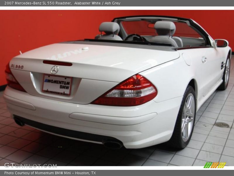 Alabaster White / Ash Grey 2007 Mercedes-Benz SL 550 Roadster
