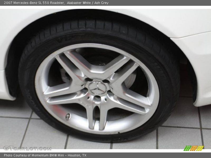 Alabaster White / Ash Grey 2007 Mercedes-Benz SL 550 Roadster