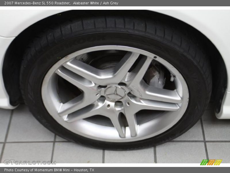 Alabaster White / Ash Grey 2007 Mercedes-Benz SL 550 Roadster