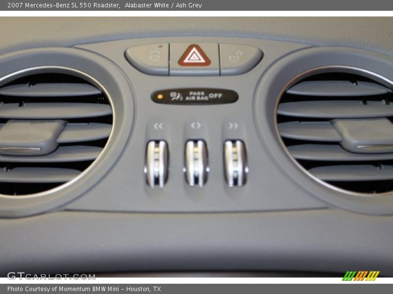 Alabaster White / Ash Grey 2007 Mercedes-Benz SL 550 Roadster