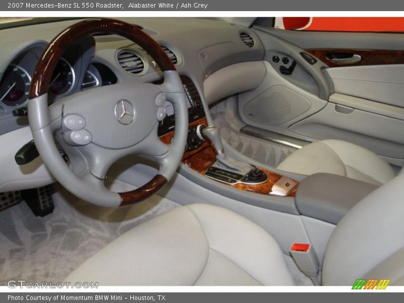 Alabaster White / Ash Grey 2007 Mercedes-Benz SL 550 Roadster
