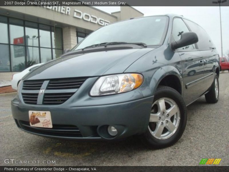 Magnesium Pearl / Medium Slate Gray 2007 Dodge Grand Caravan SXT