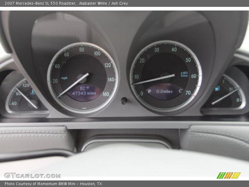 Alabaster White / Ash Grey 2007 Mercedes-Benz SL 550 Roadster