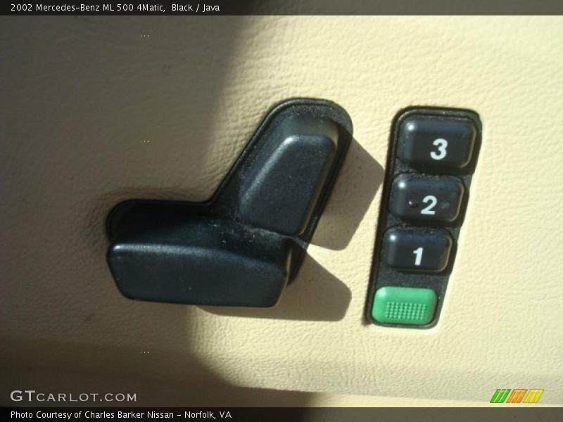 Controls of 2002 ML 500 4Matic