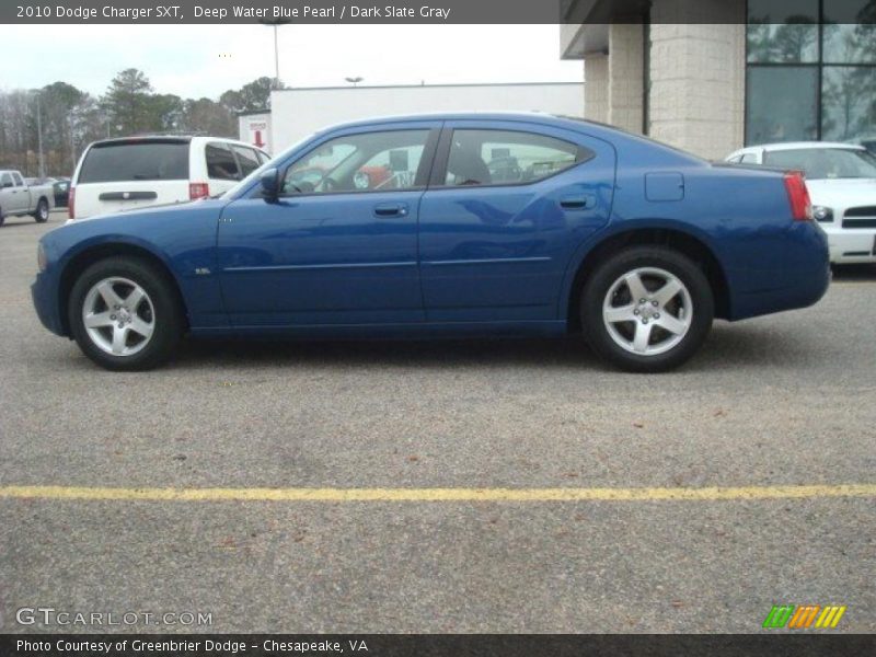 Deep Water Blue Pearl / Dark Slate Gray 2010 Dodge Charger SXT