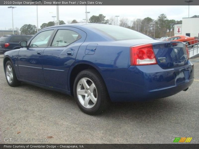 Deep Water Blue Pearl / Dark Slate Gray 2010 Dodge Charger SXT