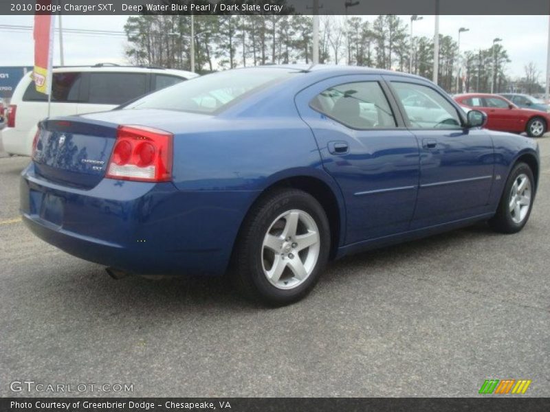 Deep Water Blue Pearl / Dark Slate Gray 2010 Dodge Charger SXT