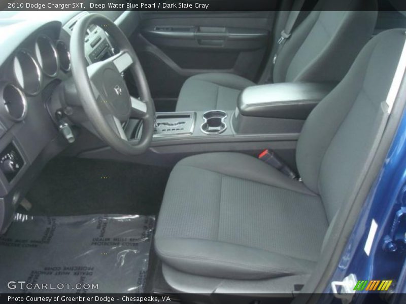 Deep Water Blue Pearl / Dark Slate Gray 2010 Dodge Charger SXT