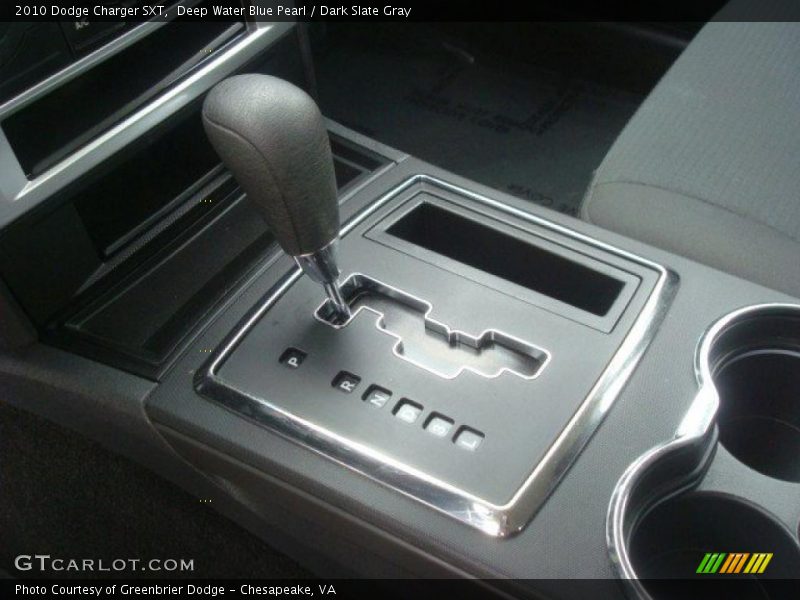 Deep Water Blue Pearl / Dark Slate Gray 2010 Dodge Charger SXT