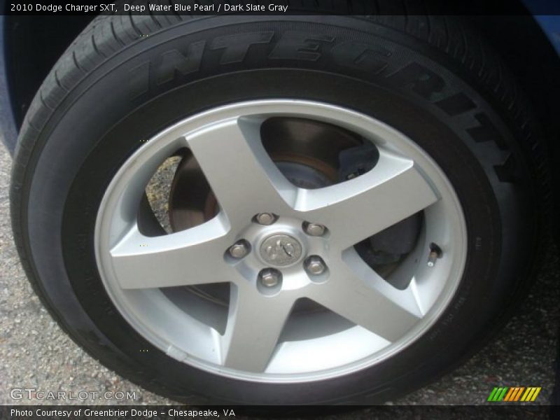 Deep Water Blue Pearl / Dark Slate Gray 2010 Dodge Charger SXT