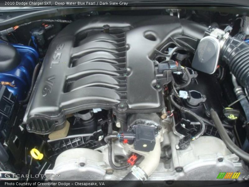 Deep Water Blue Pearl / Dark Slate Gray 2010 Dodge Charger SXT