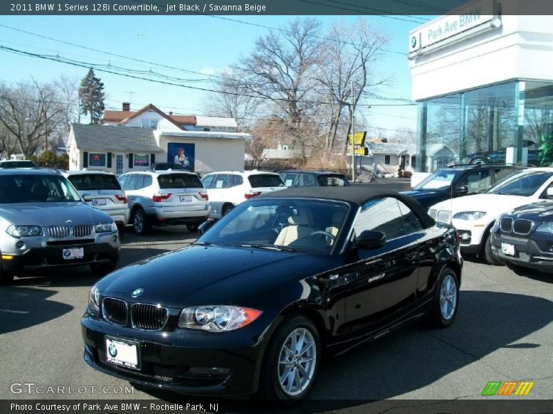 Jet Black / Savanna Beige 2011 BMW 1 Series 128i Convertible