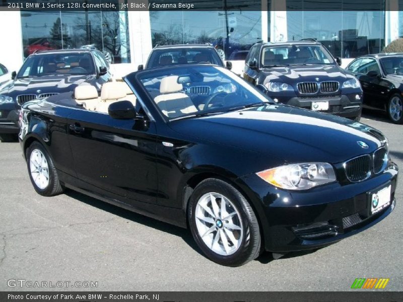 Jet Black / Savanna Beige 2011 BMW 1 Series 128i Convertible