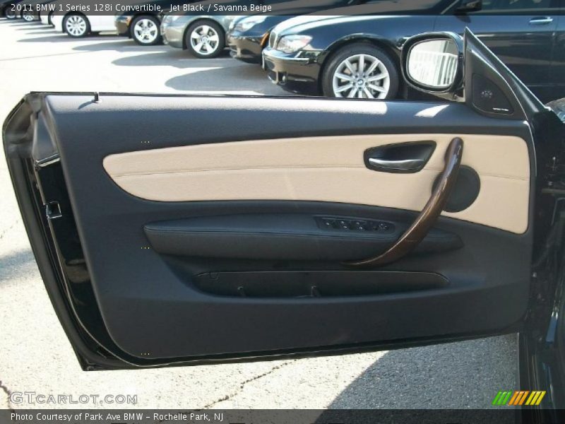 Jet Black / Savanna Beige 2011 BMW 1 Series 128i Convertible