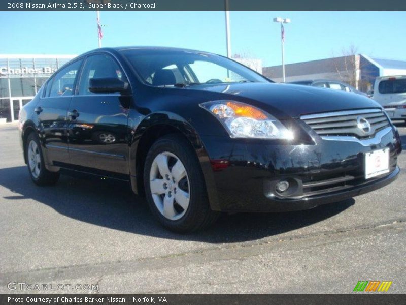 Super Black / Charcoal 2008 Nissan Altima 2.5 S
