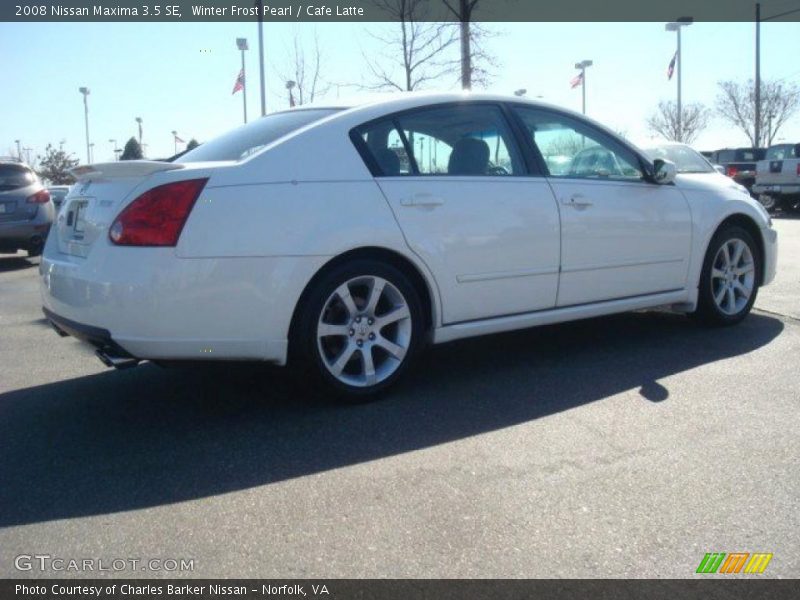 Winter Frost Pearl / Cafe Latte 2008 Nissan Maxima 3.5 SE