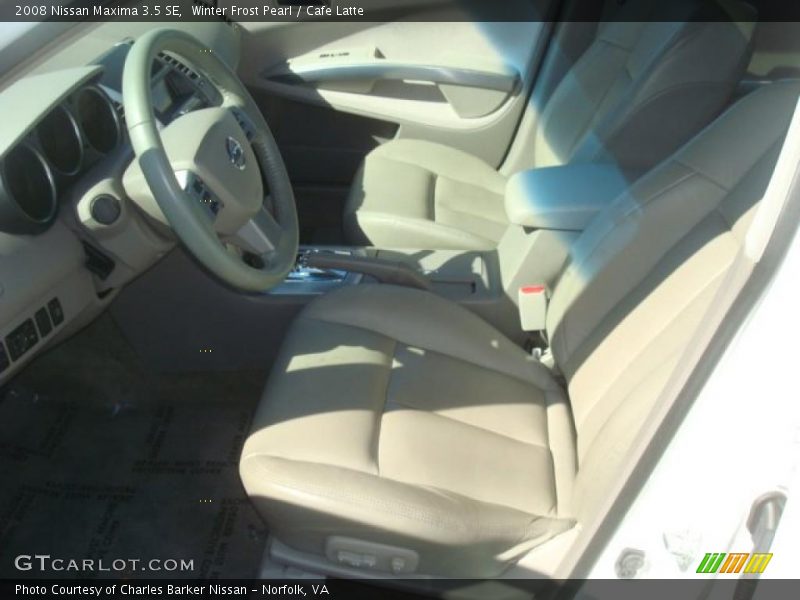 Winter Frost Pearl / Cafe Latte 2008 Nissan Maxima 3.5 SE