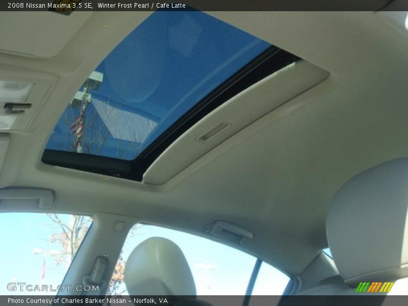 Winter Frost Pearl / Cafe Latte 2008 Nissan Maxima 3.5 SE