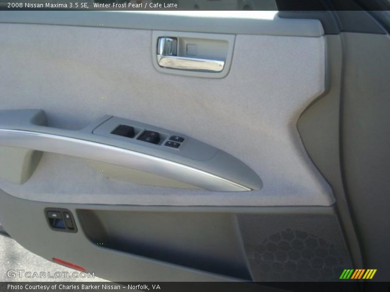 Winter Frost Pearl / Cafe Latte 2008 Nissan Maxima 3.5 SE
