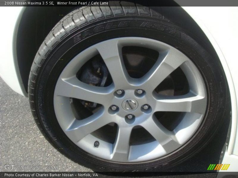 Winter Frost Pearl / Cafe Latte 2008 Nissan Maxima 3.5 SE