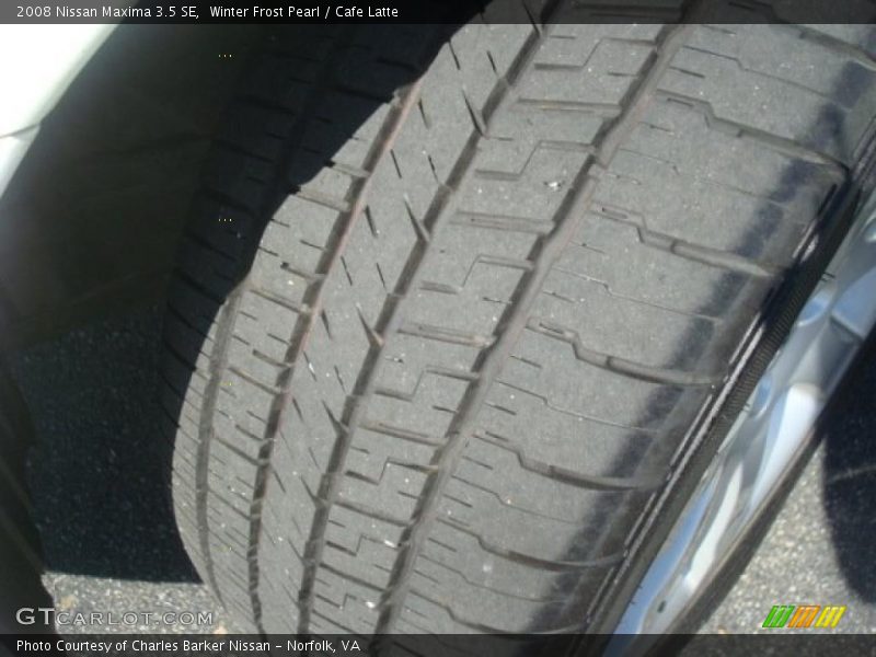 Winter Frost Pearl / Cafe Latte 2008 Nissan Maxima 3.5 SE