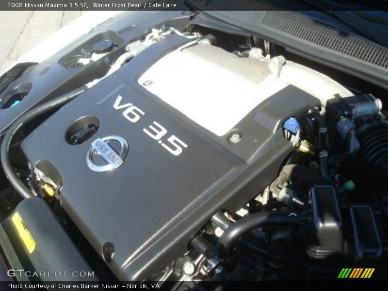 Winter Frost Pearl / Cafe Latte 2008 Nissan Maxima 3.5 SE