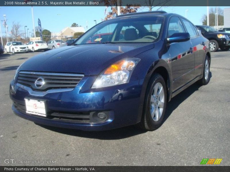 Majestic Blue Metallic / Blond 2008 Nissan Altima 2.5 S