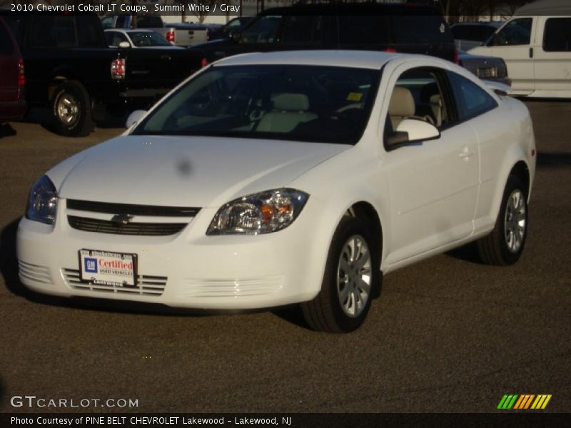 Summit White / Gray 2010 Chevrolet Cobalt LT Coupe