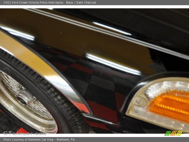 Black / Dark Charcoal 2001 Ford Crown Victoria Police Interceptor