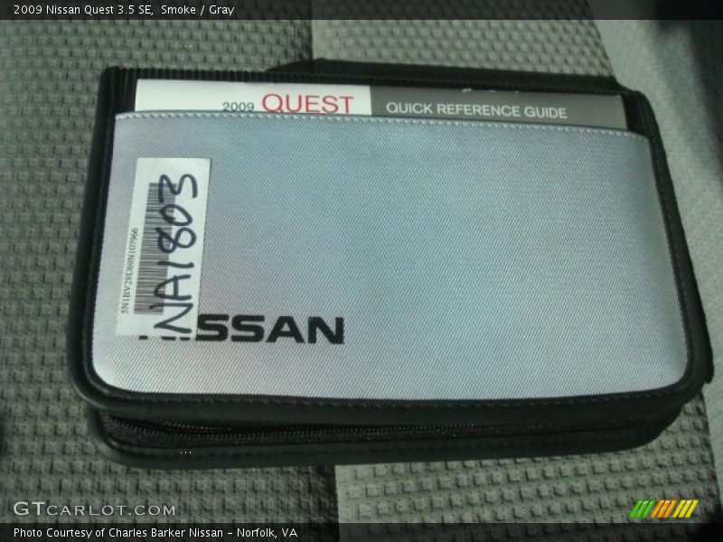 Smoke / Gray 2009 Nissan Quest 3.5 SE