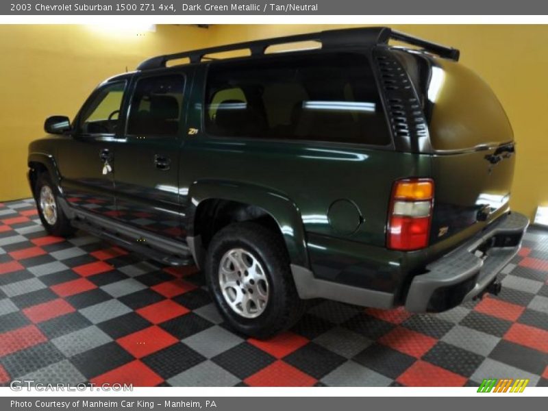 Dark Green Metallic / Tan/Neutral 2003 Chevrolet Suburban 1500 Z71 4x4