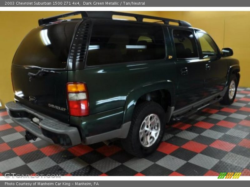 Dark Green Metallic / Tan/Neutral 2003 Chevrolet Suburban 1500 Z71 4x4