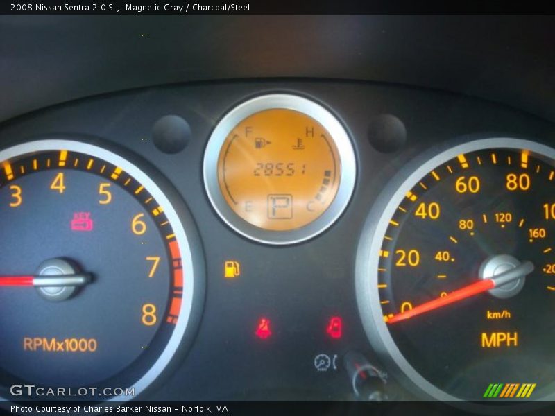 Magnetic Gray / Charcoal/Steel 2008 Nissan Sentra 2.0 SL
