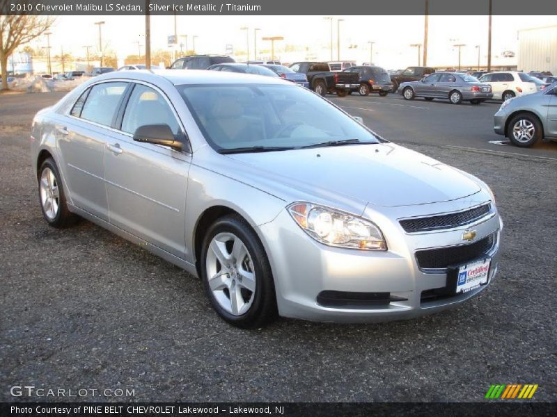 Silver Ice Metallic / Titanium 2010 Chevrolet Malibu LS Sedan