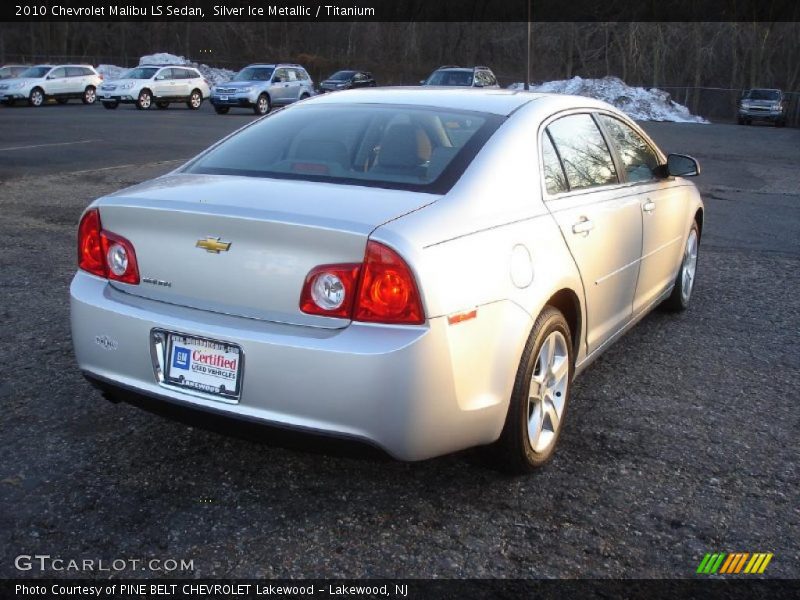 Silver Ice Metallic / Titanium 2010 Chevrolet Malibu LS Sedan