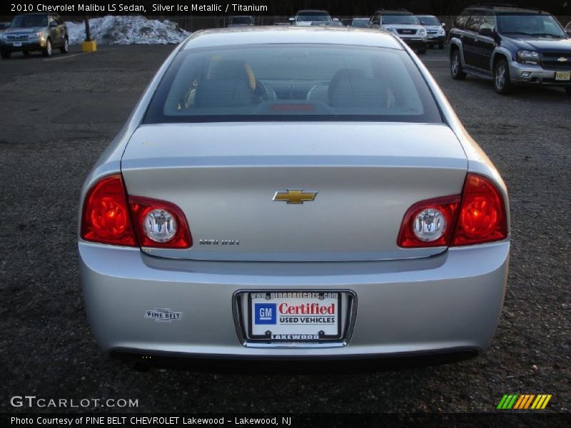 Silver Ice Metallic / Titanium 2010 Chevrolet Malibu LS Sedan