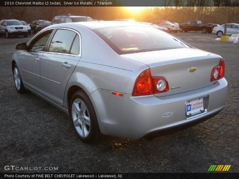 Silver Ice Metallic / Titanium 2010 Chevrolet Malibu LS Sedan