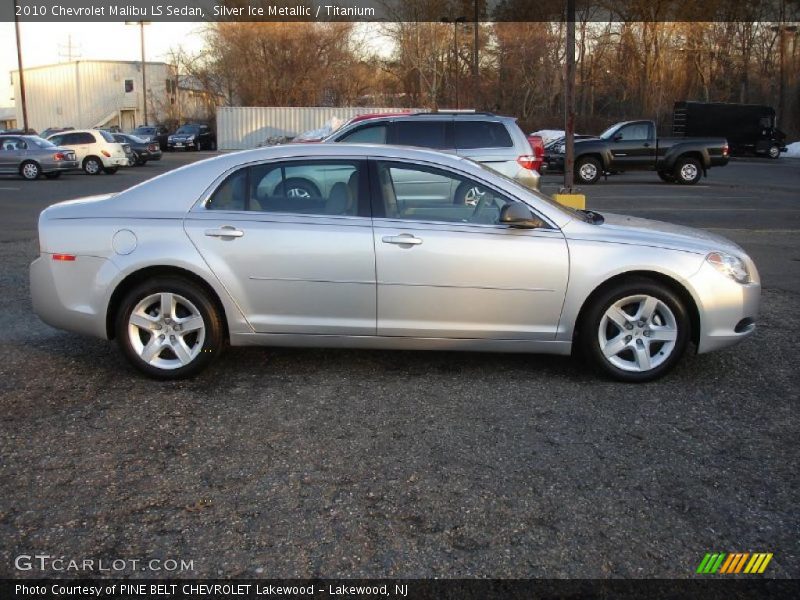Silver Ice Metallic / Titanium 2010 Chevrolet Malibu LS Sedan
