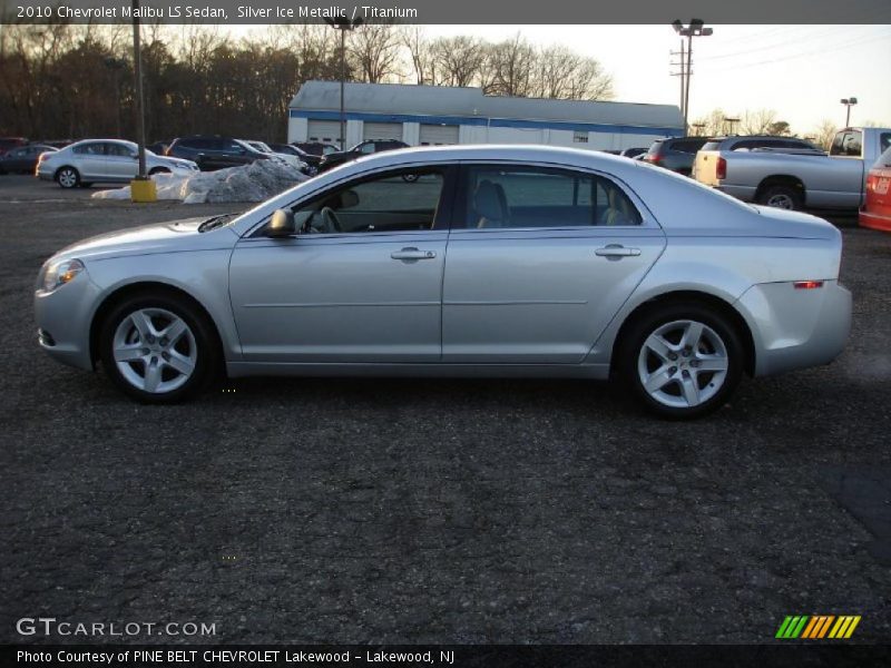 Silver Ice Metallic / Titanium 2010 Chevrolet Malibu LS Sedan