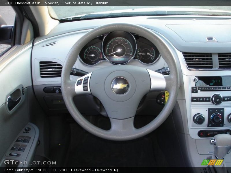 Silver Ice Metallic / Titanium 2010 Chevrolet Malibu LS Sedan