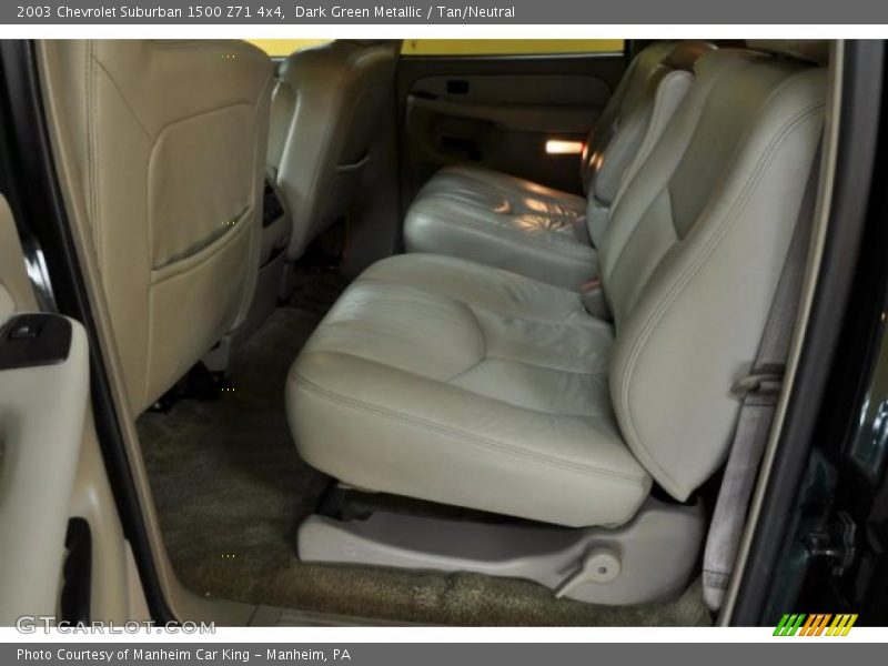 Dark Green Metallic / Tan/Neutral 2003 Chevrolet Suburban 1500 Z71 4x4