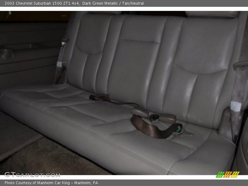 Dark Green Metallic / Tan/Neutral 2003 Chevrolet Suburban 1500 Z71 4x4