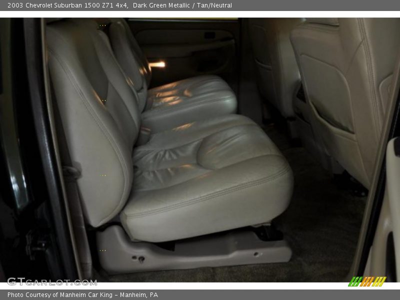 Dark Green Metallic / Tan/Neutral 2003 Chevrolet Suburban 1500 Z71 4x4