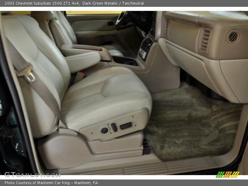 Dark Green Metallic / Tan/Neutral 2003 Chevrolet Suburban 1500 Z71 4x4
