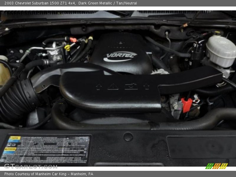 Dark Green Metallic / Tan/Neutral 2003 Chevrolet Suburban 1500 Z71 4x4