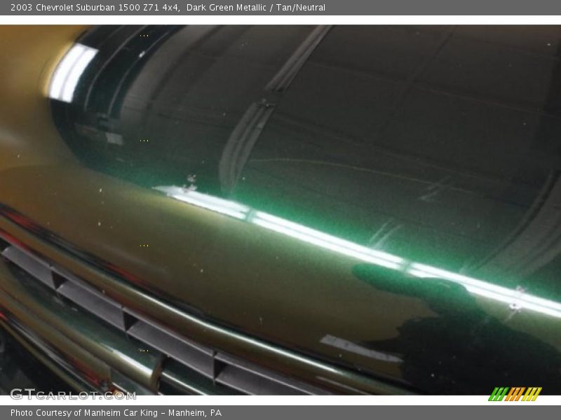 Dark Green Metallic / Tan/Neutral 2003 Chevrolet Suburban 1500 Z71 4x4