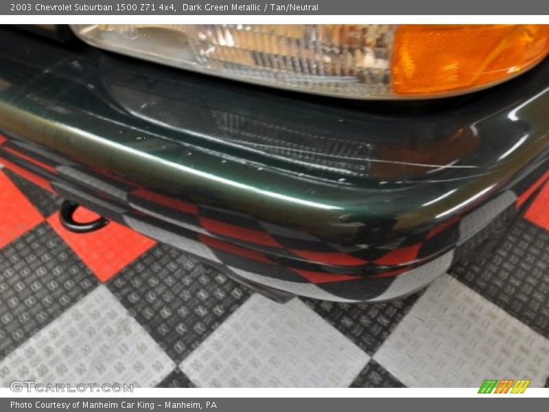 Dark Green Metallic / Tan/Neutral 2003 Chevrolet Suburban 1500 Z71 4x4