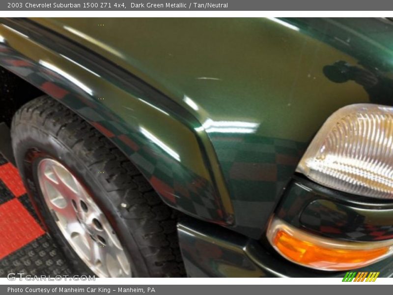 Dark Green Metallic / Tan/Neutral 2003 Chevrolet Suburban 1500 Z71 4x4