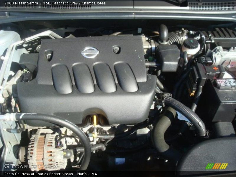 Magnetic Gray / Charcoal/Steel 2008 Nissan Sentra 2.0 SL